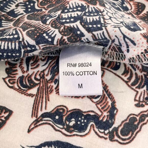 House of Harlow 1960 Peasant Top‎ Womens Size M Flutter Sleeves Floral Blouse - Picture 11 of 12